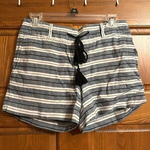 Linen blend shorts